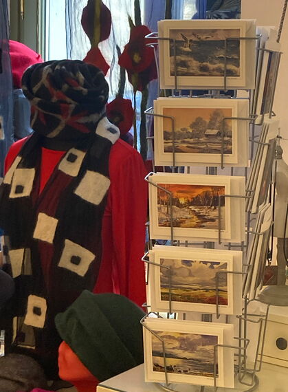 Modeatelier Uta Gneiße Dresden – Fashion aus Wolle und Seide – Aquarelle der Künstlerin